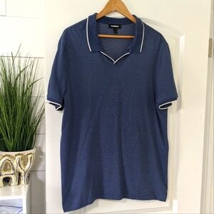 Express Striped Polo Sz XL